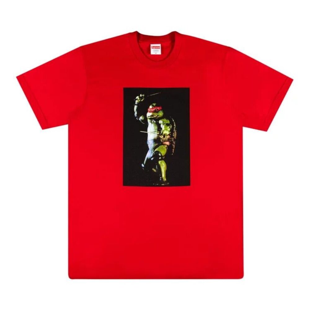 Supreme TMNT Raphael Bandana Shirt Mens Medium Red Teenage Mutant Ninja Turtle